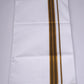 FS-107 W/S DHOTI 2.00 MTR - GOLD DARK BROWN
