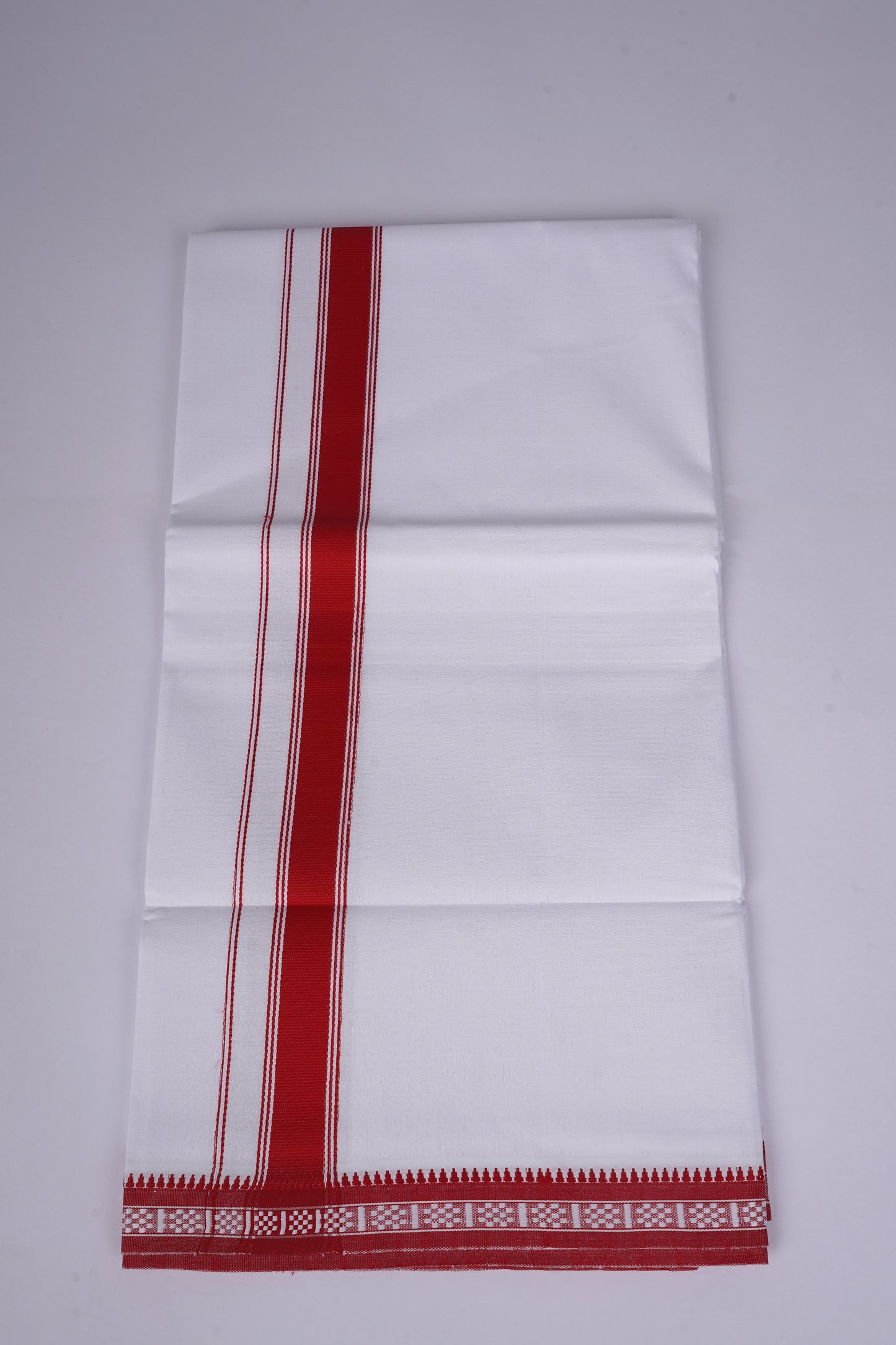 FS-126 W/S DHOTI  1.90 MTR - Red