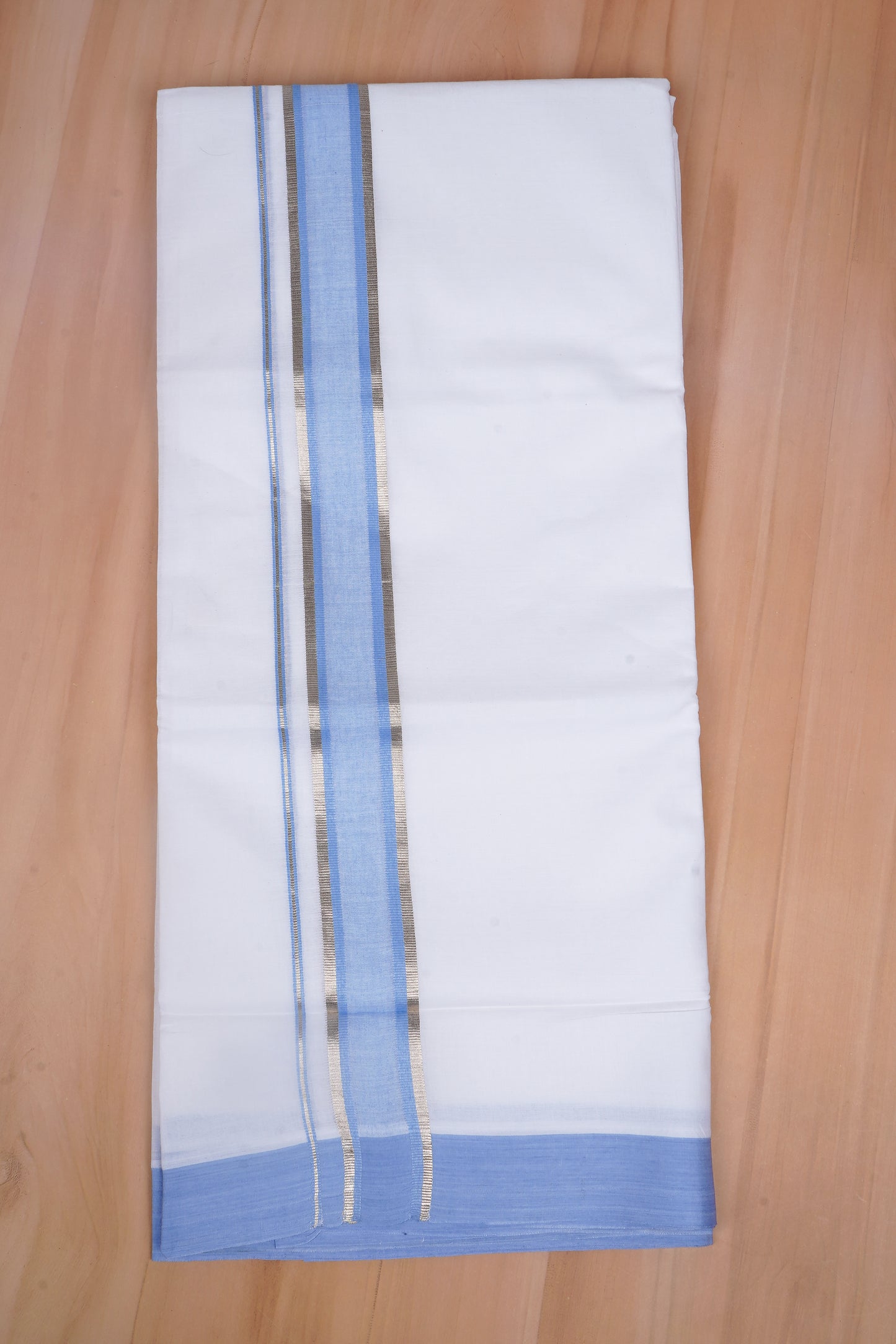 FCD-409 W/D DHOTI 3.80 MTR - Sky Blue