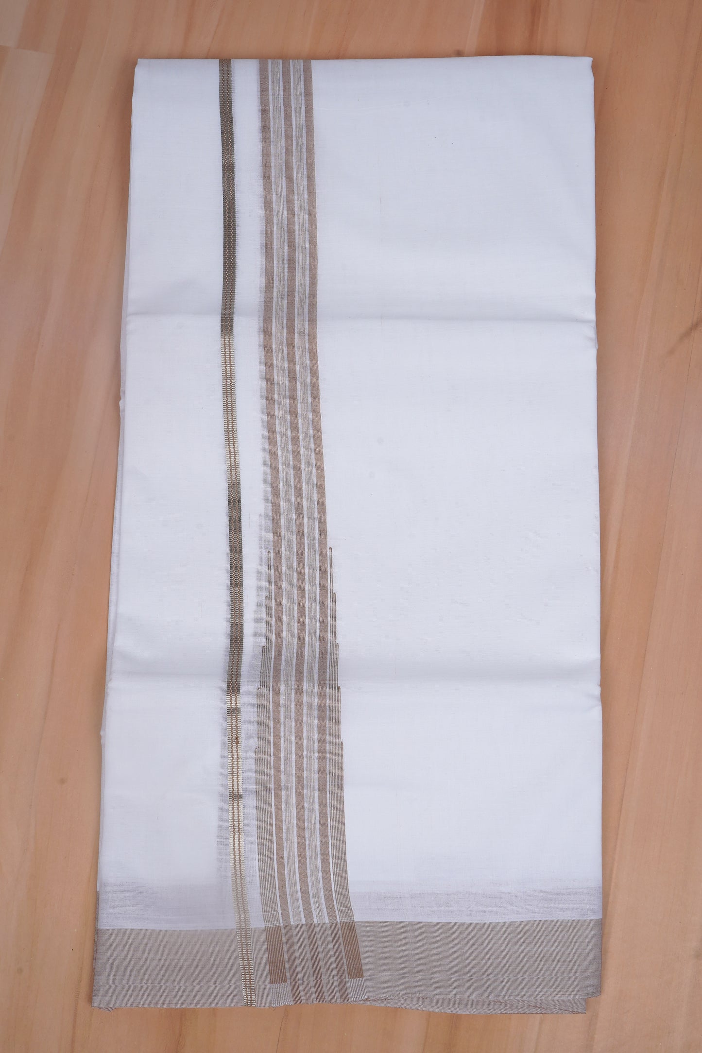 FCD-607 W/D DHOTI 3.80 MTR - Light Brown