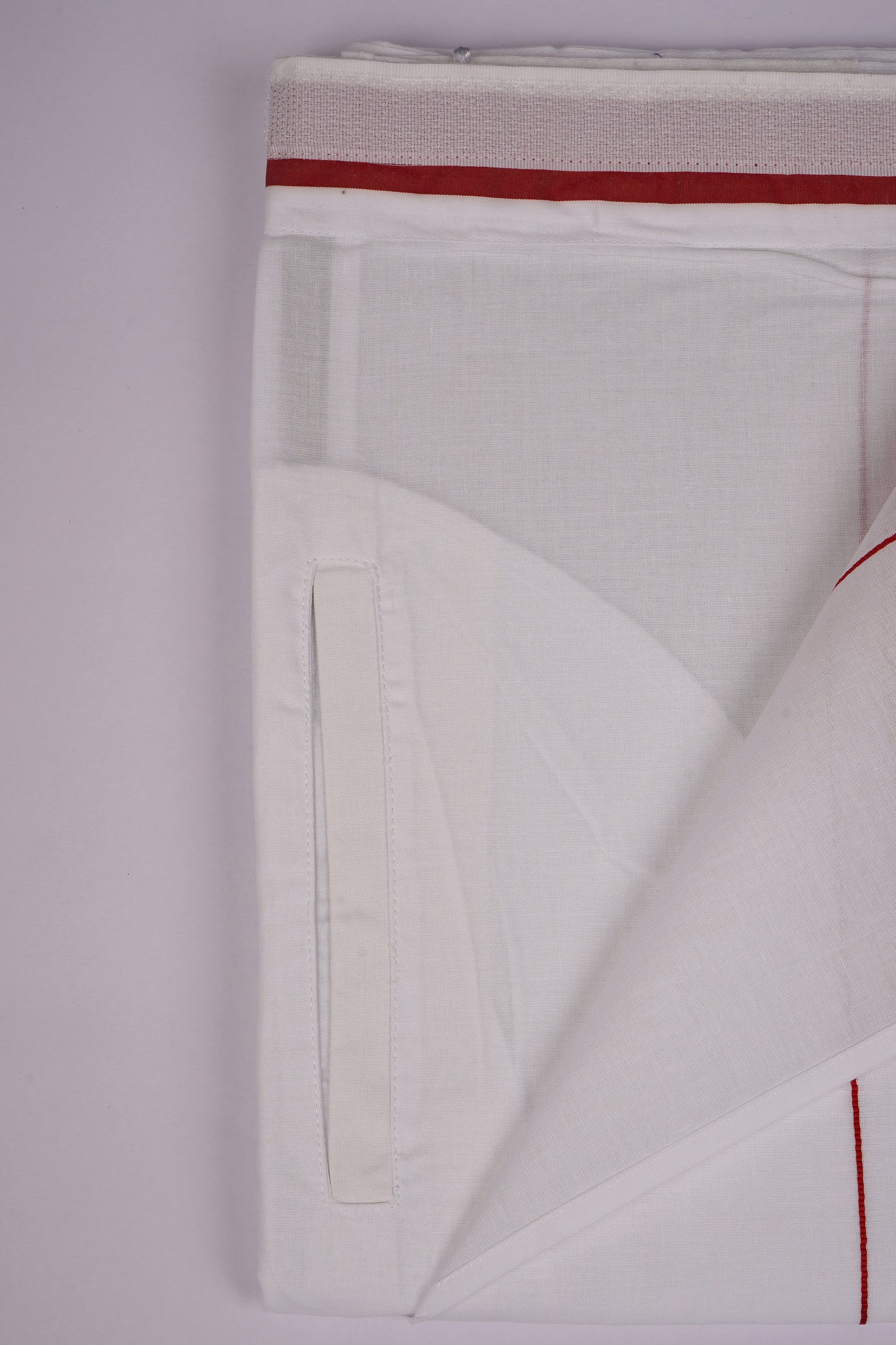 PKT FS-01 VELCRO WHITE SINGLE DHOTI -Orange