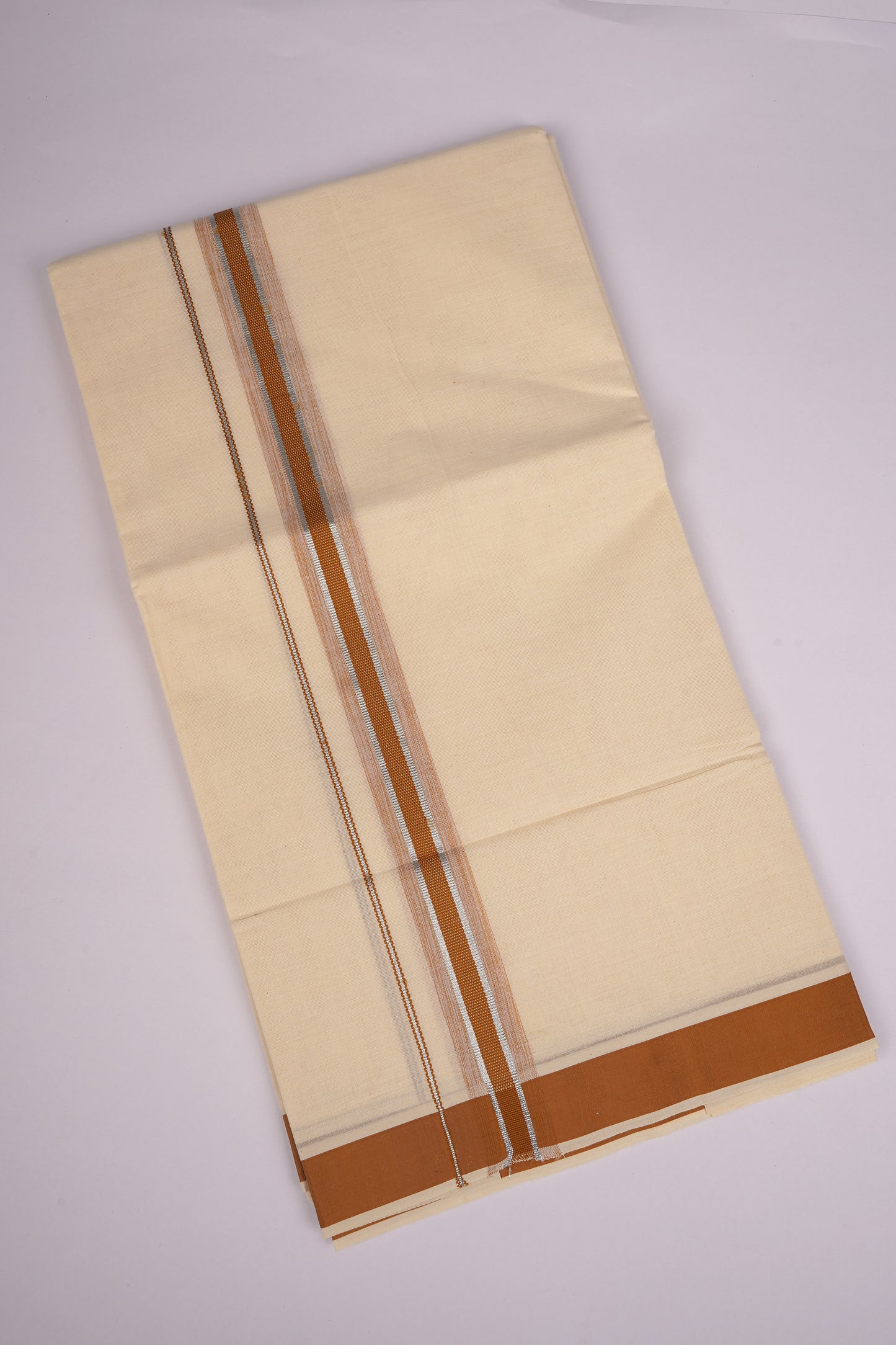 FD-187C C/D DHOTI  3.80 MTR-Light brown