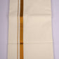 GLD-37C CREAM DOUBLE DHOTI  3.80 MTR