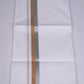 FS-124 W/S DHOTI  1.90 MTR - Silver Brown