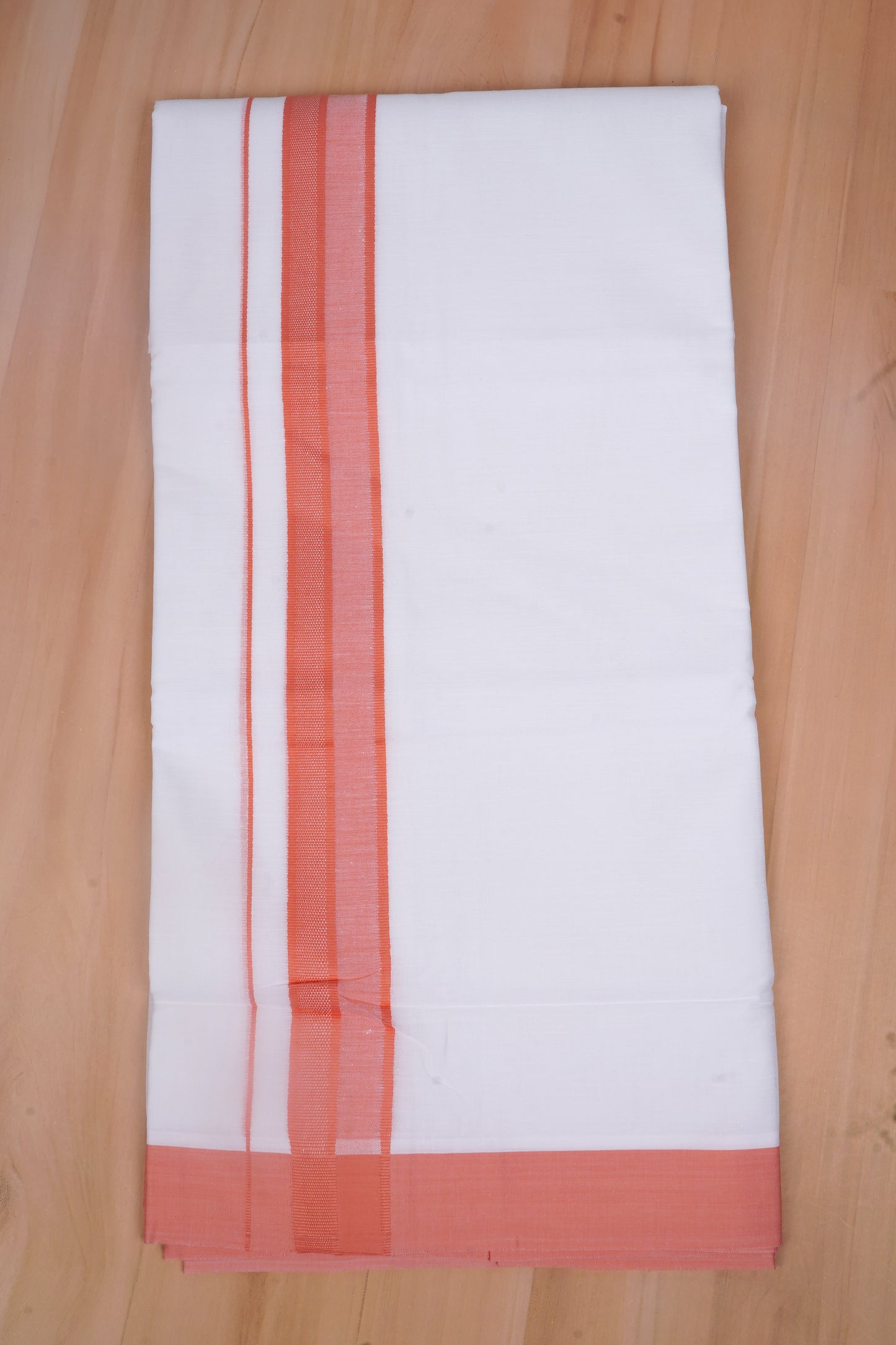 FCD-395 W/D DHOTI 3.80 MTR - Light orange