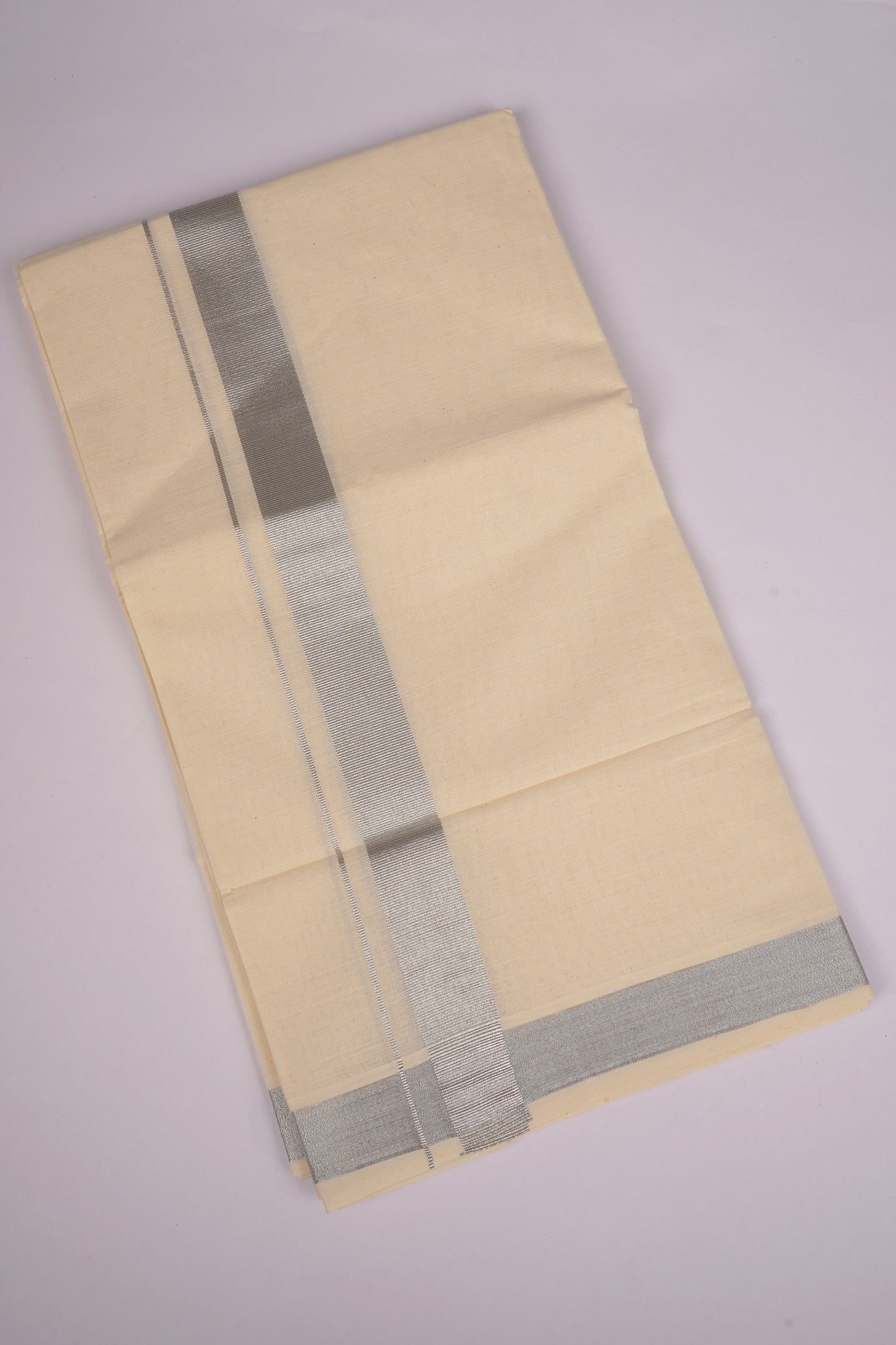 SLD-93C CREAM DOUBLE DHOTI  3.80 MTR