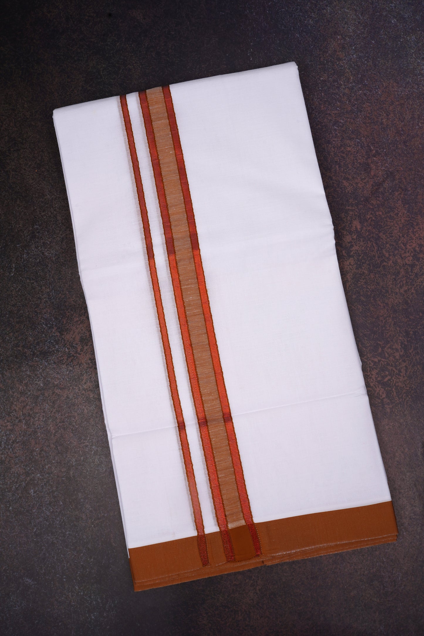 FD-176 W/D DHOTI 3.80 MTR-Brown