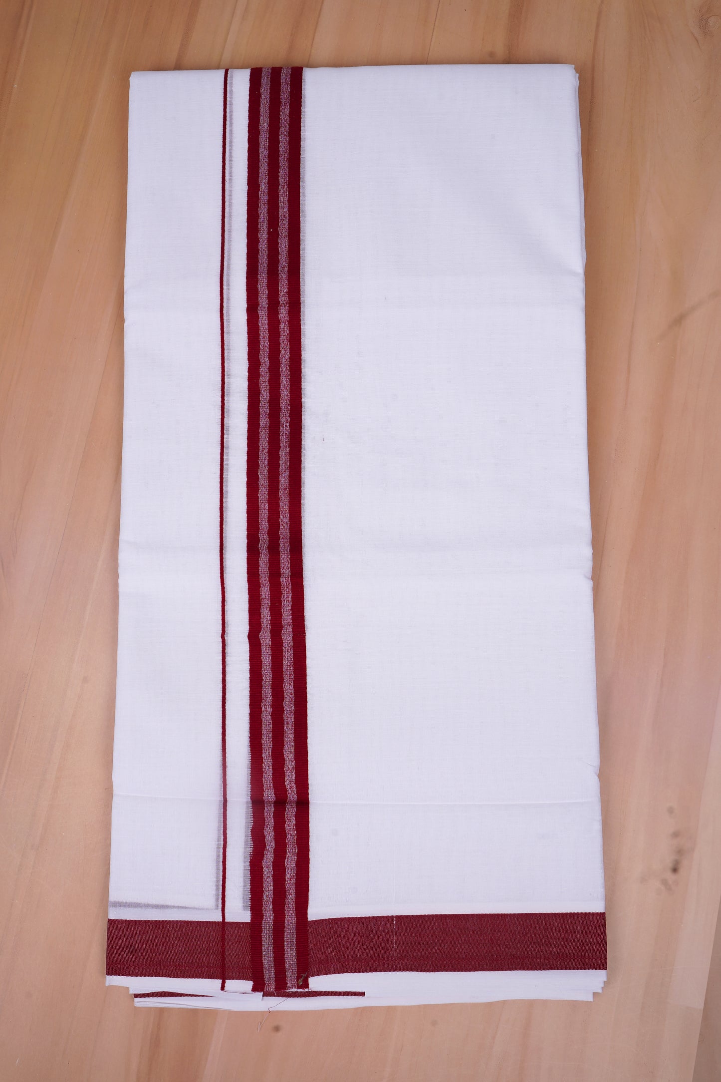 FCD-502 W/D DHOTI 3.80 MTR-Dark Maroon