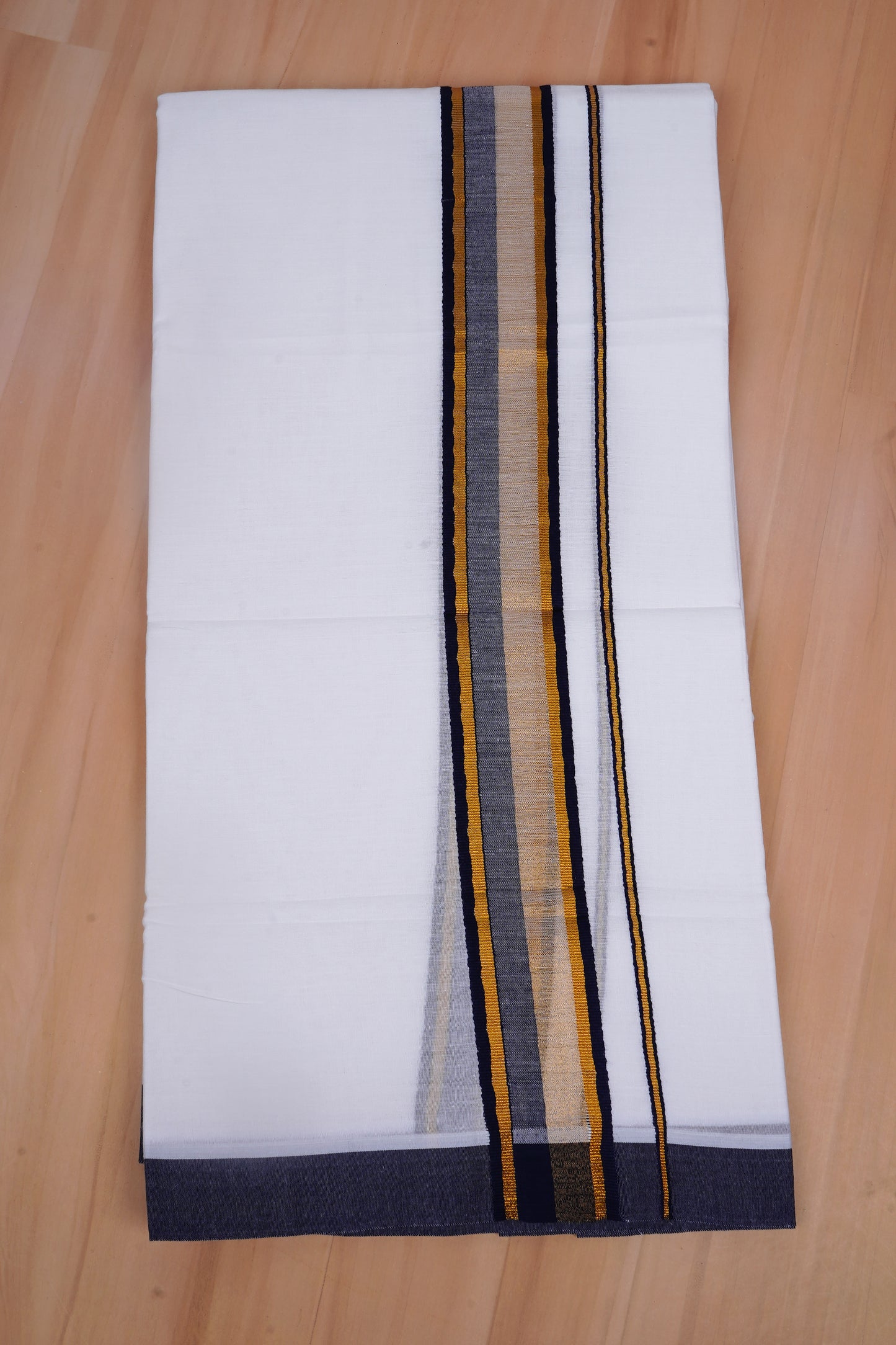 FCD-519 W/D DHOTI 3.80 MTR-Dark Blue