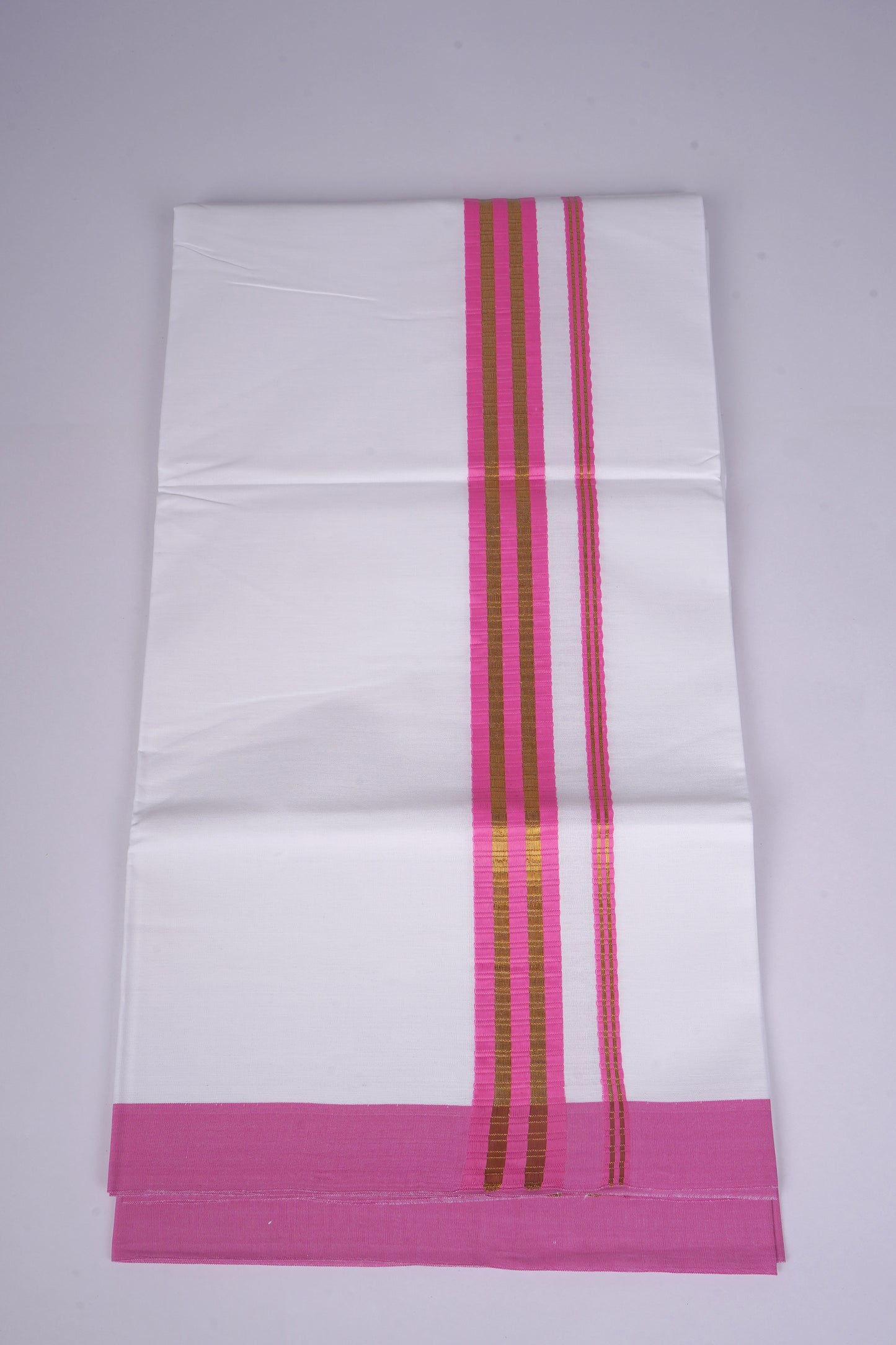 FS-100 W/S DHOTI 2.00 MTR - Dark Pink
