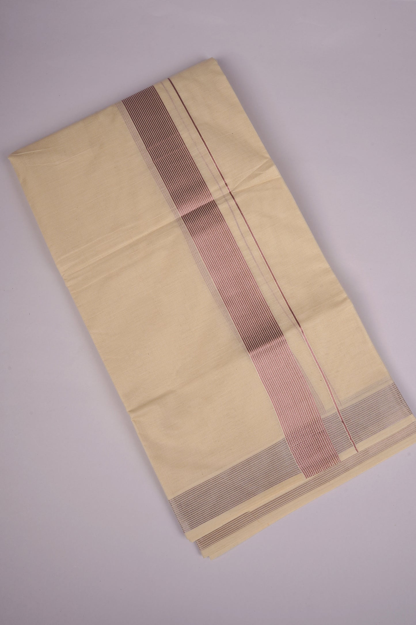 RGD-23C CREAM DOUBLE DHOTI  4.00 MTR