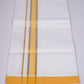 FS-105 W/S DHOTI  2.00 MTR - Silver Yellow