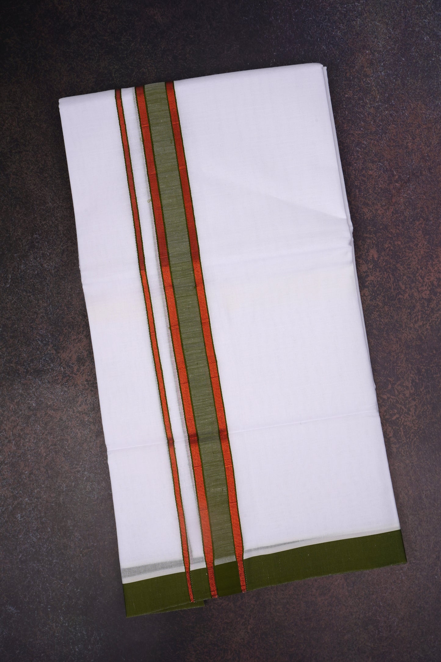 FD-176 W/D DHOTI 3.80 MTR-Brown