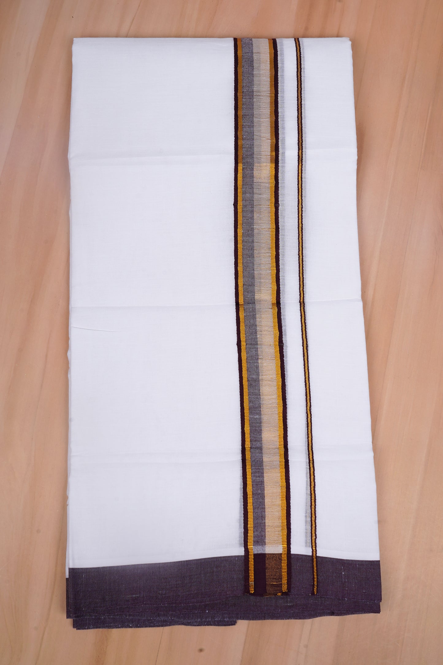 FCD-519 W/D DHOTI 3.80 MTR-Brown