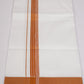 FS-129 W/S DHOTI  1.90 MTR -  Light orange