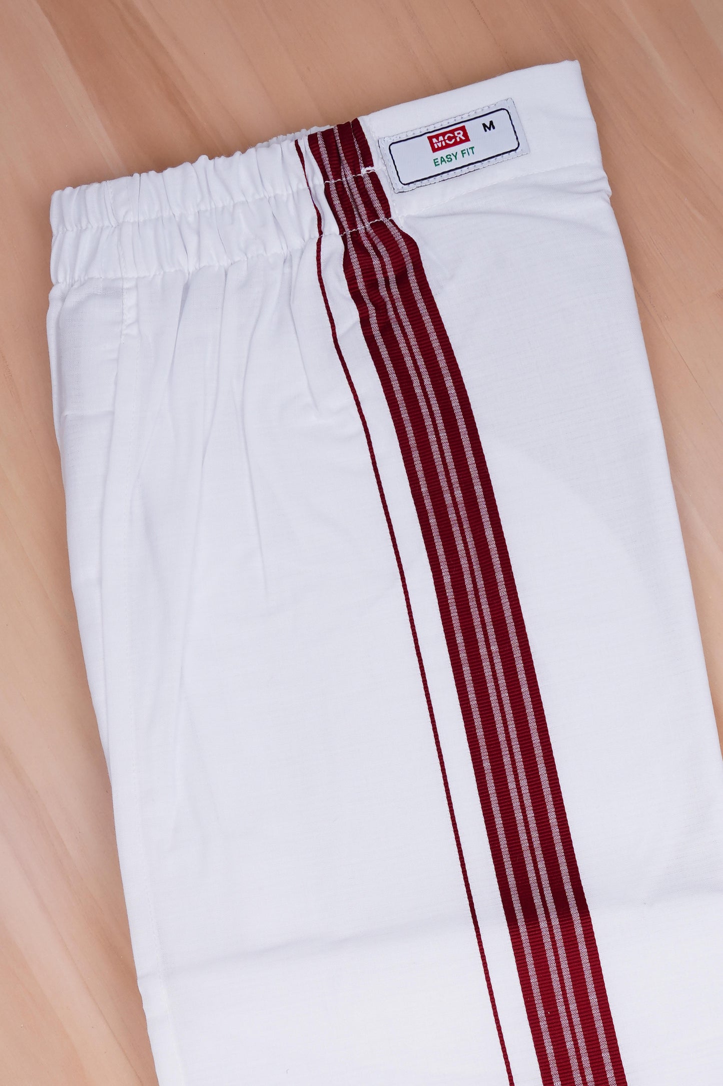 Easy Fit Fancy W/S Dhoti - Maroon