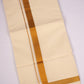 GLD-02C CREAM DOUBLE DHOTI  3.80 MTR