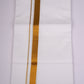 GLD-96 WHITE DOUBLE DHOTI   3.80 MTR