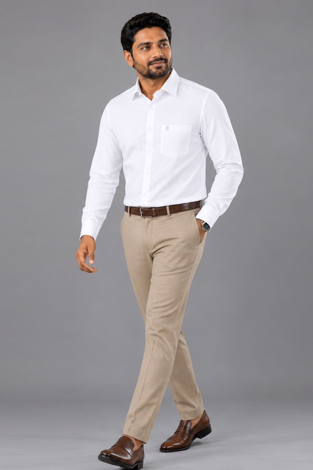 Bravo OYT Formal White Shirt For Men