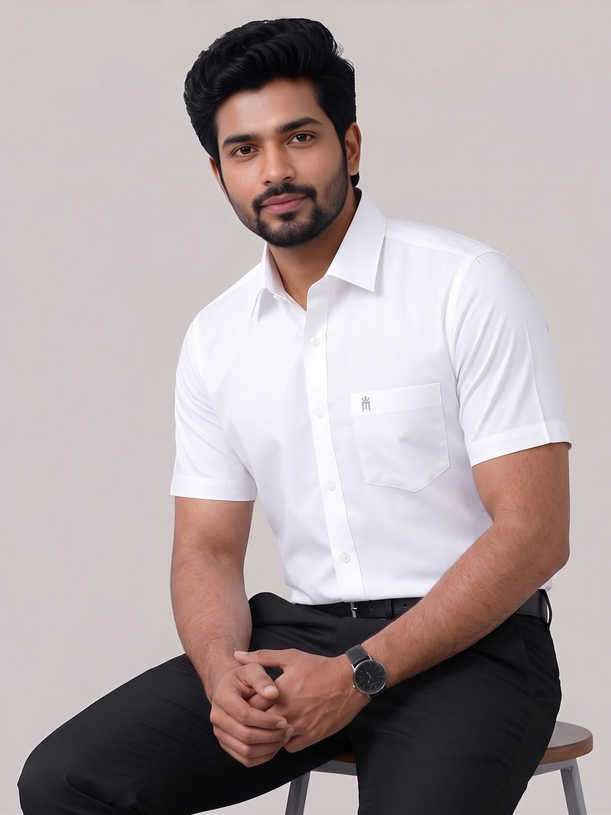 Adolin Formal White Shirt For Men