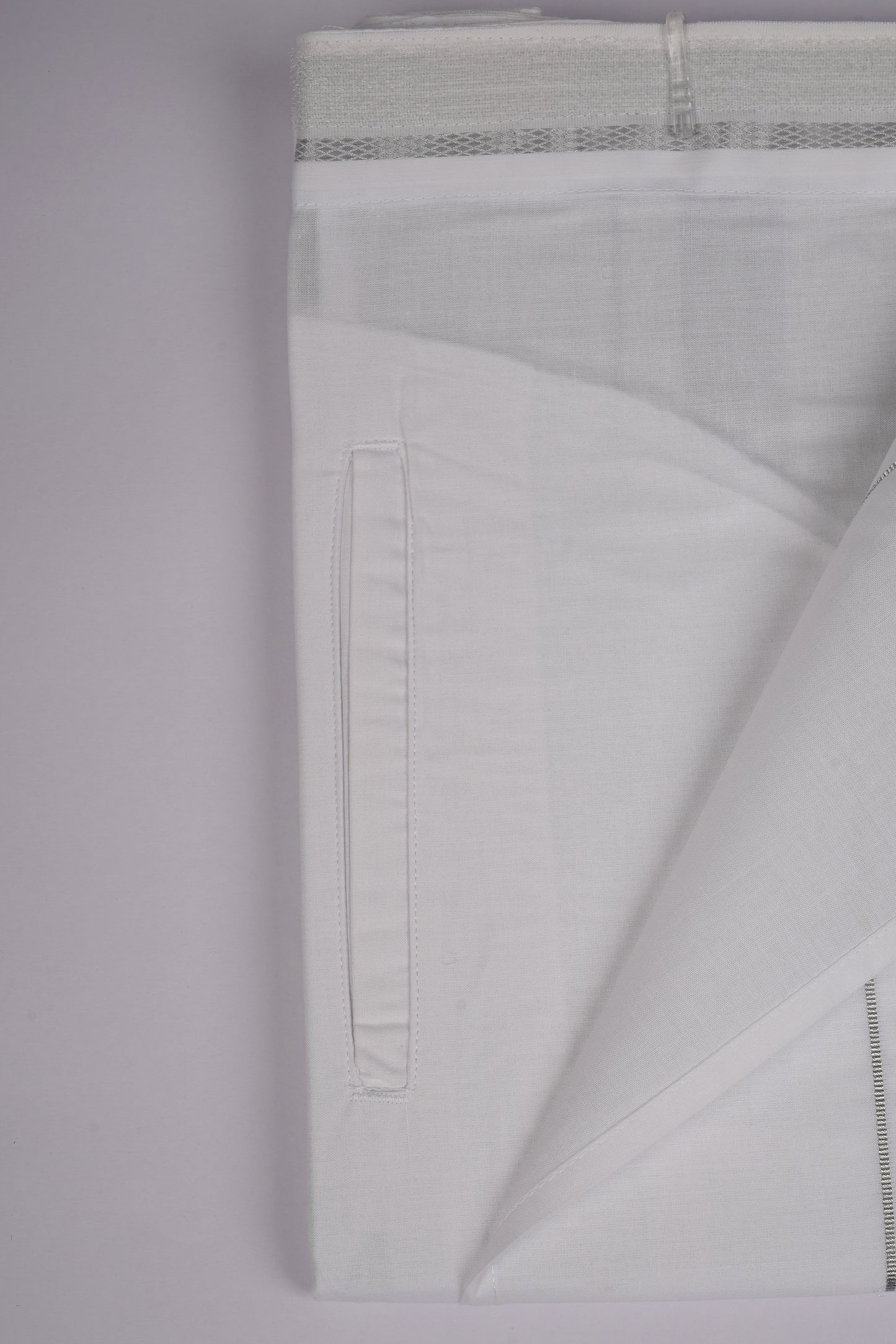 PKT SLS-01 VELCRO WHITE SINGLE DHOTI