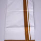 FS-107 W/S DHOTI 2.00 MTR - GOLD DARK BROWN