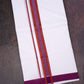 FD-176 W/D DHOTI 3.80 MTR-Dark Pink