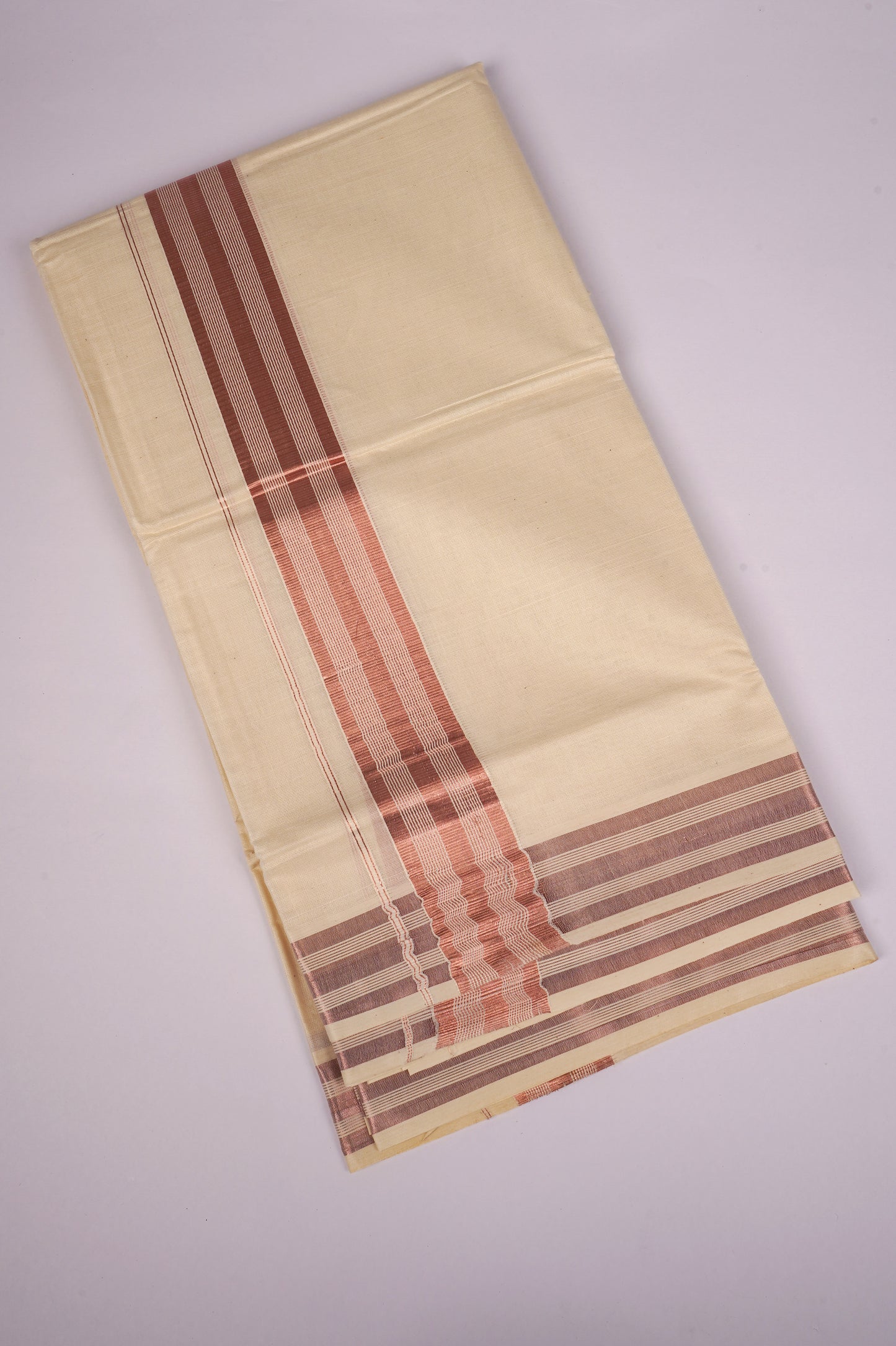 RGD-21C CREAM DOUBLE DHOTI  4.00 MTR