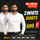 Mr. MCR Offer Combo White Shirt (Buy 1 get 1 free)