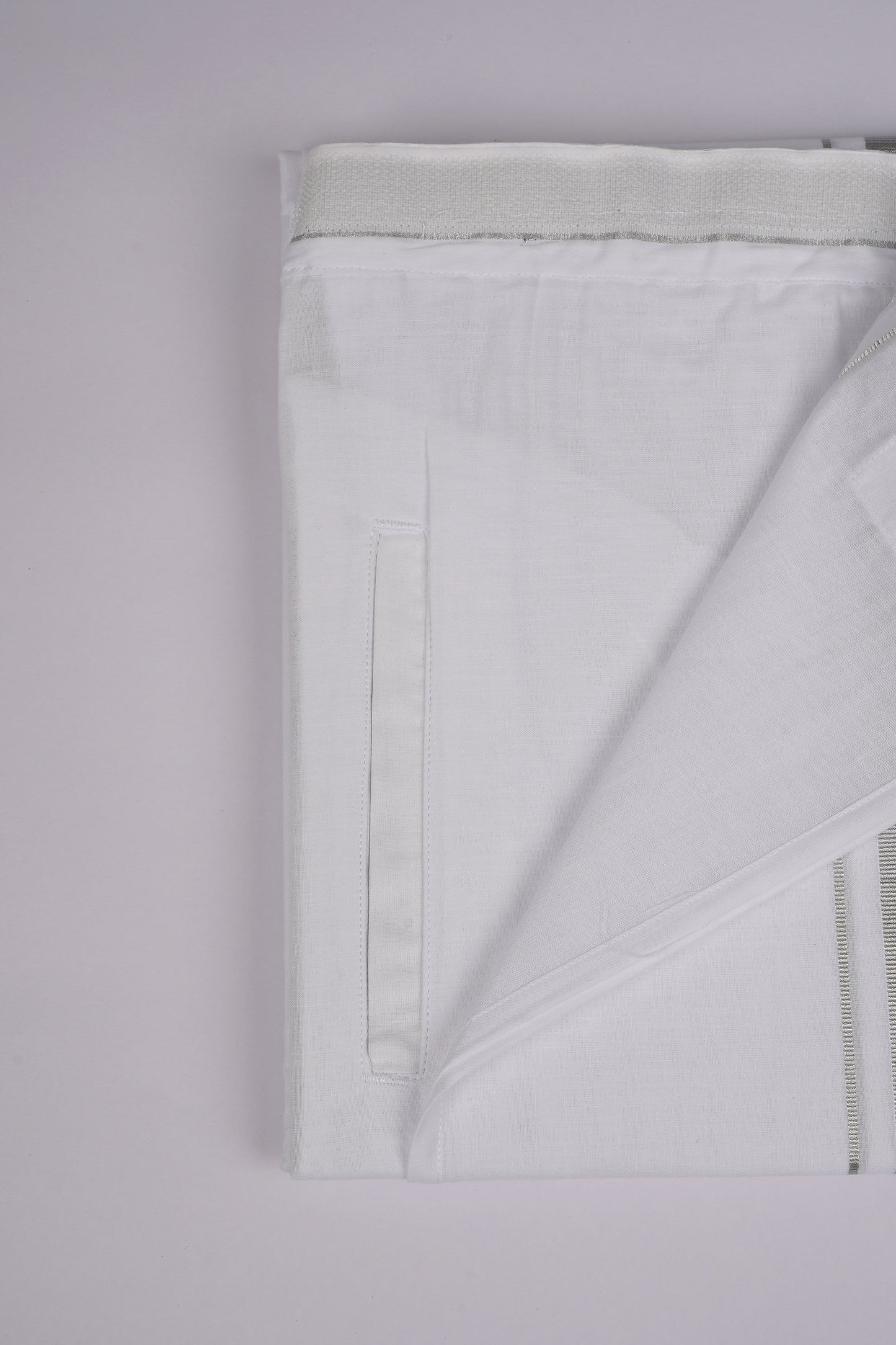 PKT SLD-01 VELCRO WHITE DOUBLE DHOTI