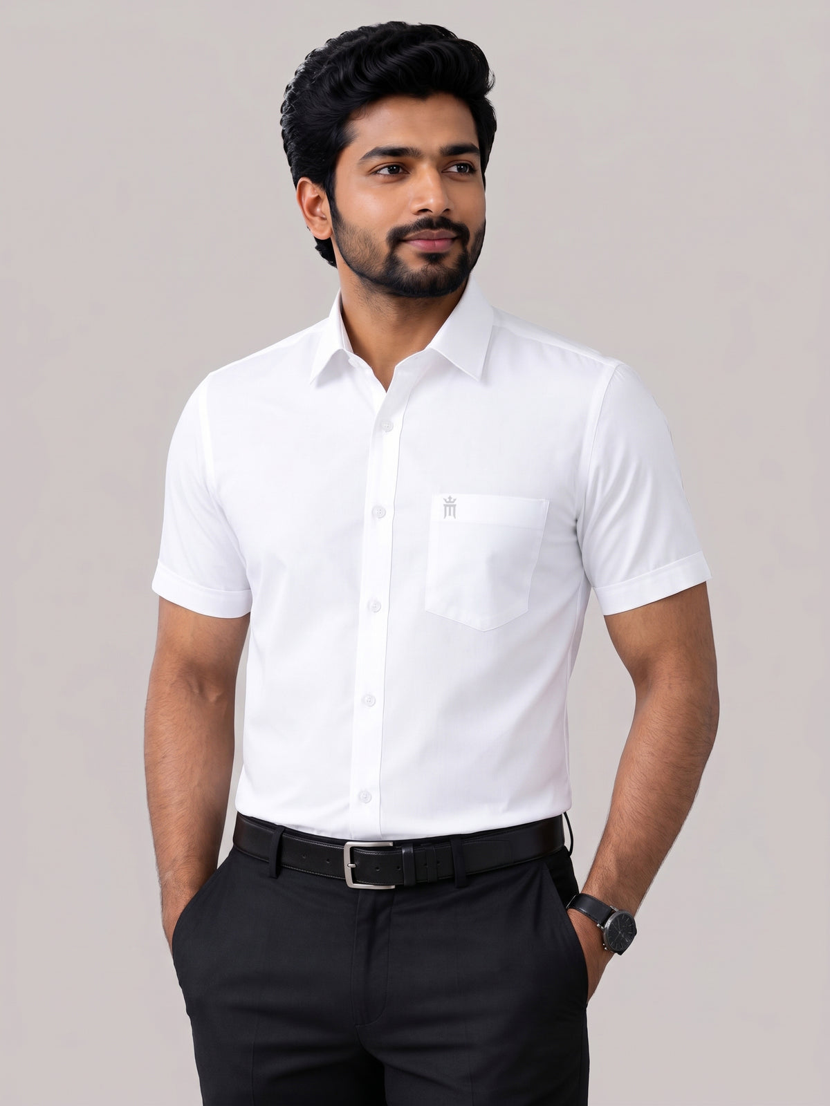 Adolin Formal White Shirt For Men