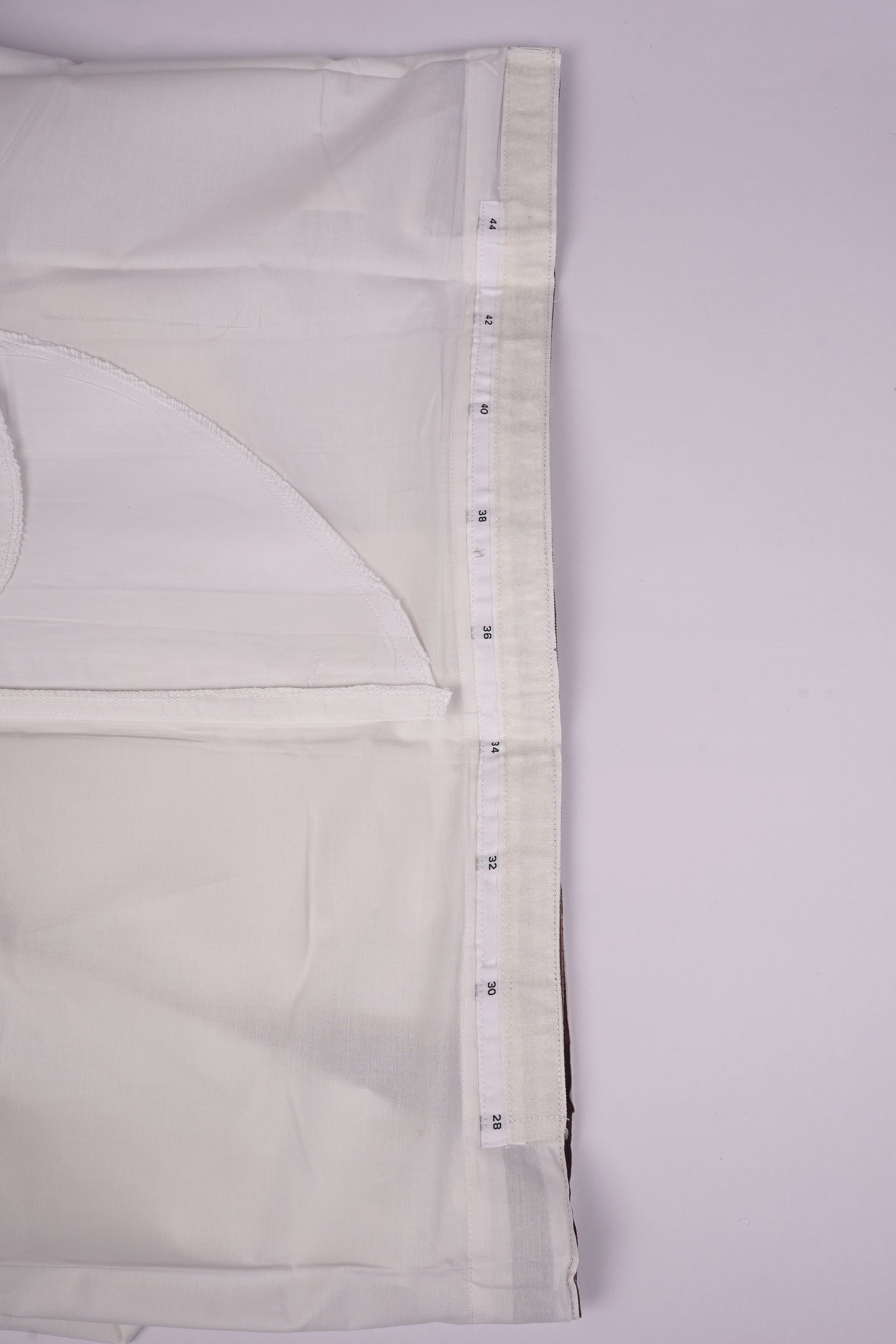 PKT FS-01 VELCRO WHITE SINGLE DHOTHIE -Light yellow