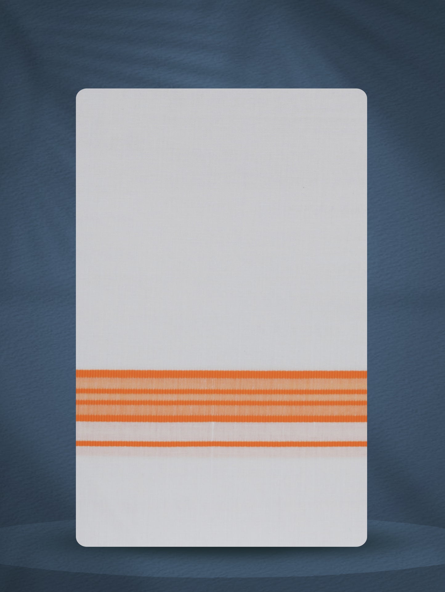 WHITE SINGLE FANCY BORDER - 250 FS-01 DHOTHIE 2.50 MTR