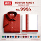 BOSTON FANCY SINGLE SET H/S - (ASSORTED PATTERN) - Red (14)