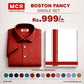 BOSTON FANCY SINGLE SET H/S - (ASSORTED PATTERN) - Red (14)