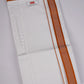 PKT FD-02 VELCRO WHITE DOUBLE DHOTI  - Orange