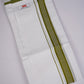 PKT FD-02 VELCRO WHITE DOUBLE DHOTI - Green