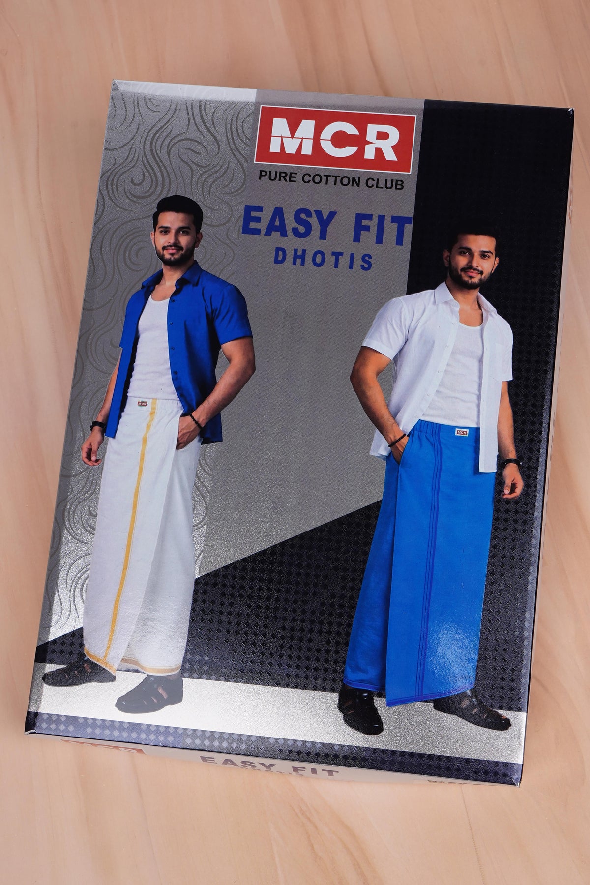 Easy Fit Fancy W/S Dhoti - Light Orange
