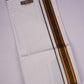 PKT FS-01 VELCRO WHITE SINGLE DHOTI -Gold Black