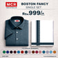BOSTON FANCY SINGLE SET H/S - (ASSORTED PATTERN) - Navy Blue (18)