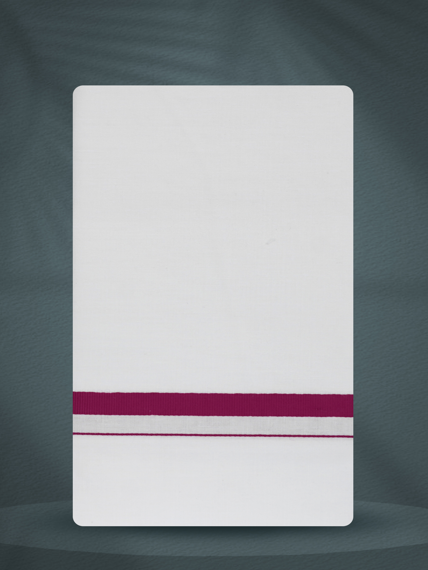 WHITE SINGLE BIG BORDER - 250 HS-02 DHOTHIE 2.50 MTR