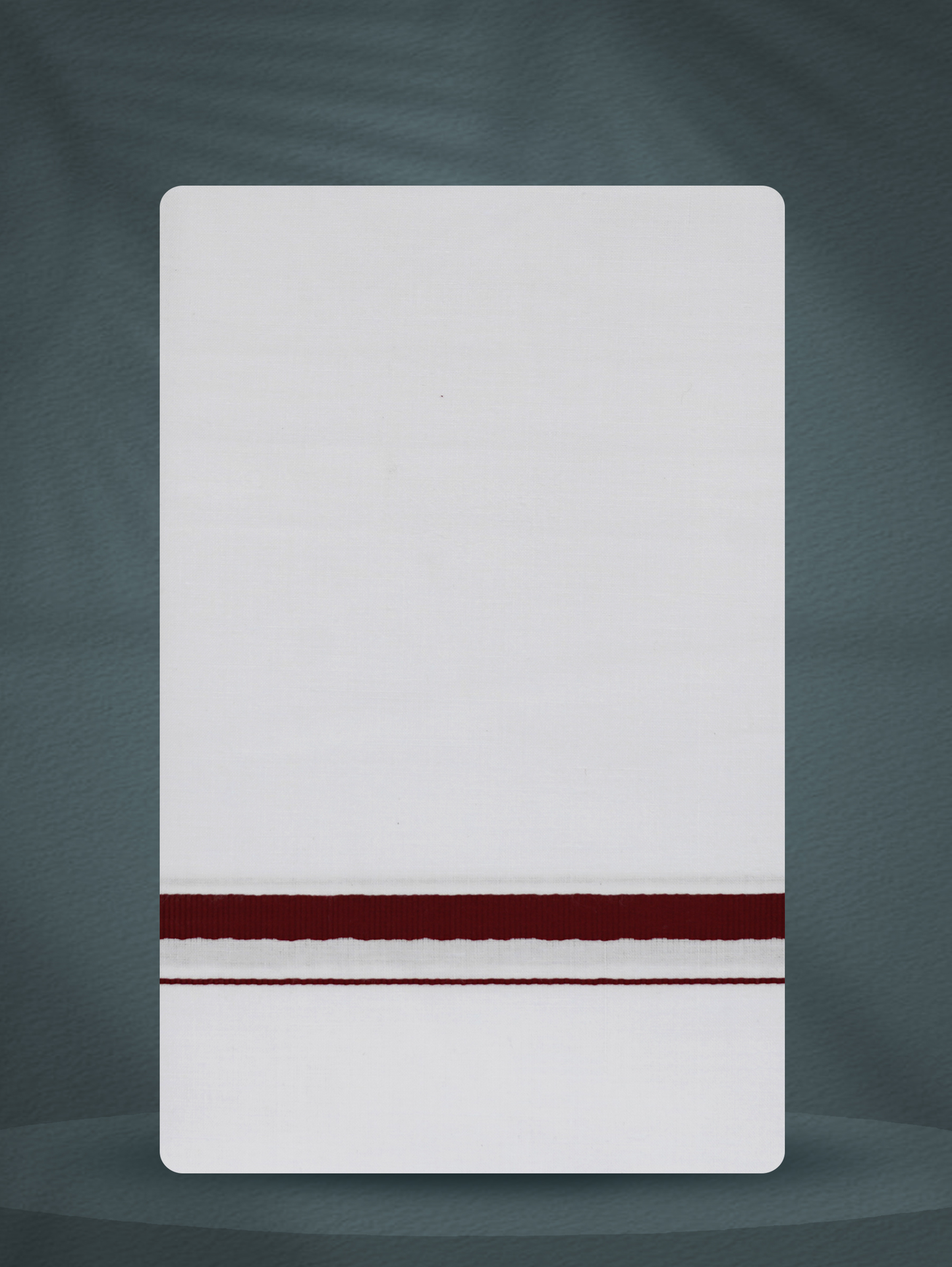 WHITE SINGLE BIG BORDER - 250 HS-02 DHOTHIE 2.50 MTR