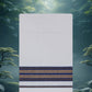 WHITE SINGLE COTTON KARAI - FCS-20 DHOTHIE 2.00 MTR