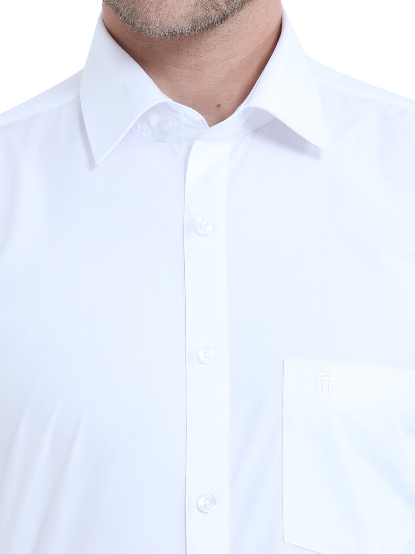MCR ANTI WRINKLE Full Sleeve Formal White Shirt For Men