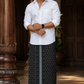 Sulthan Colours Dhoti - Black