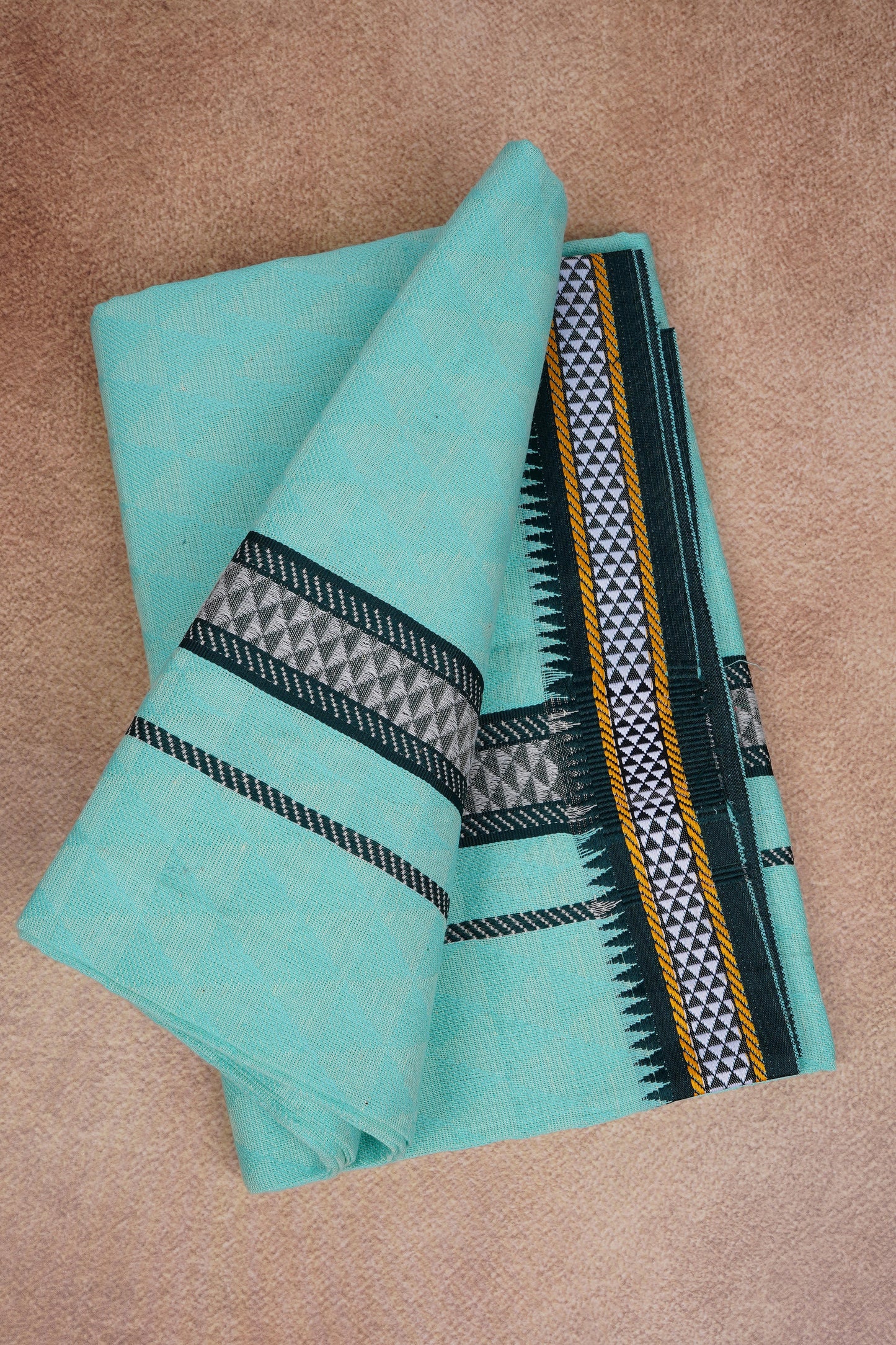 Sulthan Colours Dhoti - Light Green