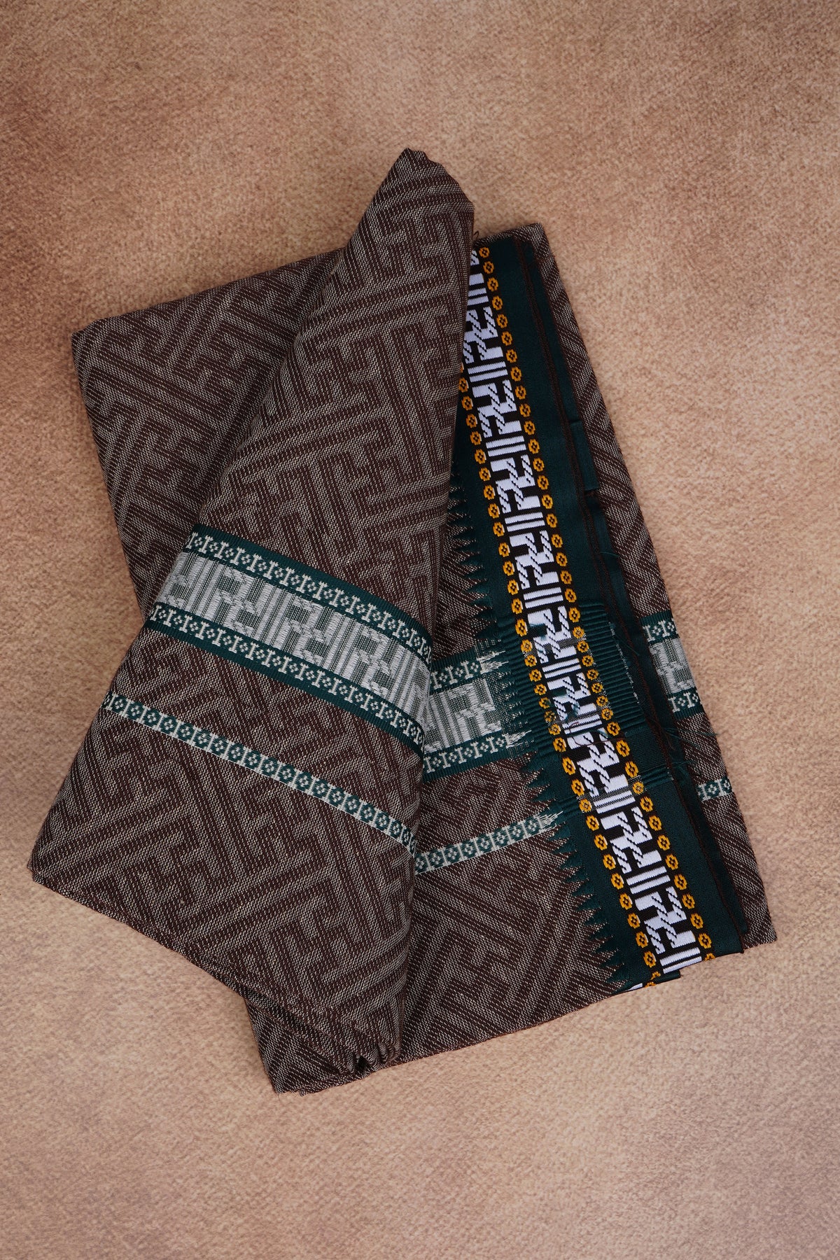Sulthan Colours Dhoti - Dark Brown