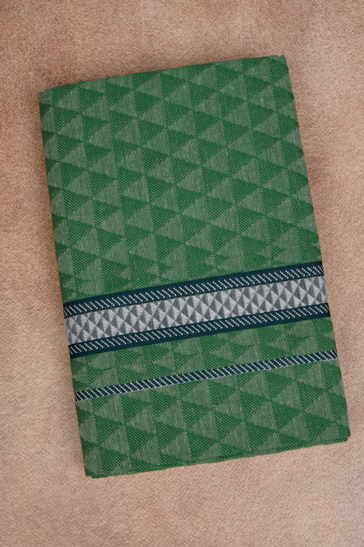 Sulthan Colours Dhoti - Dark Green
