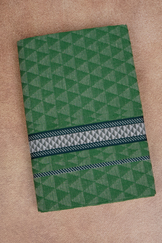 Sulthan Colours Dhoti - Dark Green
