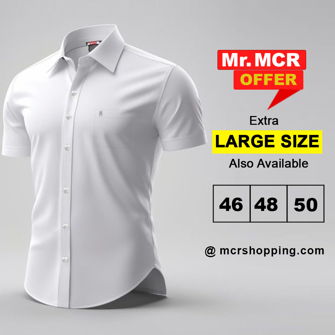 Mr. MCR Offer Combo White Shirt (Buy 1 get 1 free)